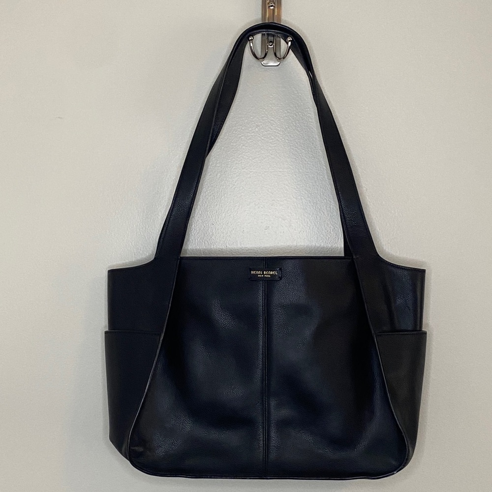 Henri Bendel Black Leather Shoulder Bag